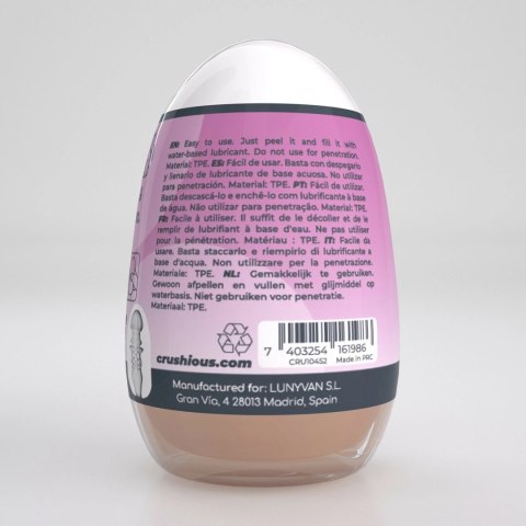 Crushious Ezy Egg The Skilled Fioletowy Model Intymny TPE ABS
