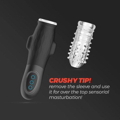 Crushious Gargantua - Automatyczna maszyna intymna z funkcją ssania i wymiennym wkładem, 23,5 cm, z lubrykantem