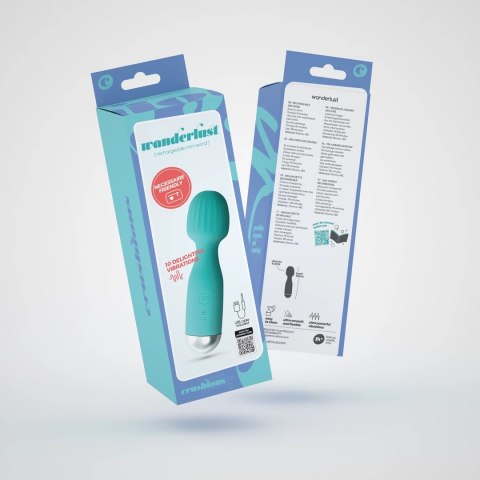 Crushious Wanderlust Mini Wand Masażer Miętowy 15 cm USB Wodoodporny
