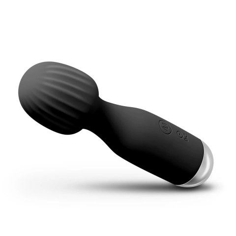 Crushious Wanderlust Mini Wand Massager czarny, kompaktowy masażer 15 cm