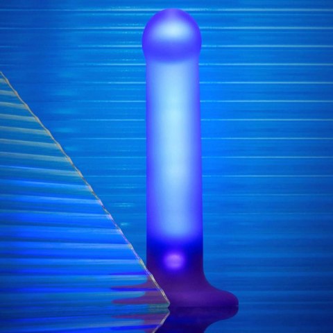 GLOW-LED DILDO PURPLE - M