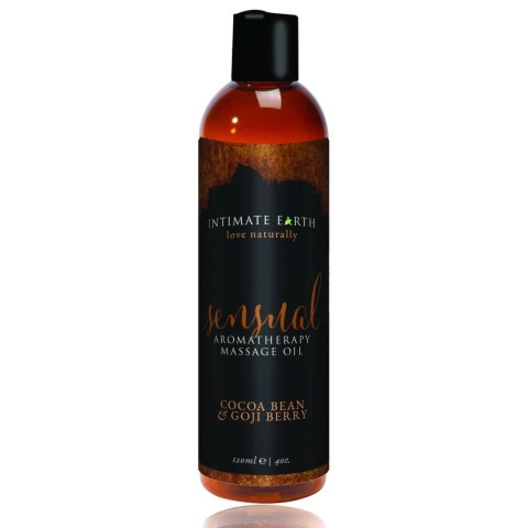 Intimate Earth Sensual Olejek do masażu 120ml - Goji & Kakao, naturalny