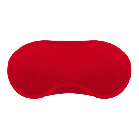 Me Lo Como Zestaw - Opaska, Kajdanki Rzepowe i Żel Truskawkowy 50 ml Czerwony