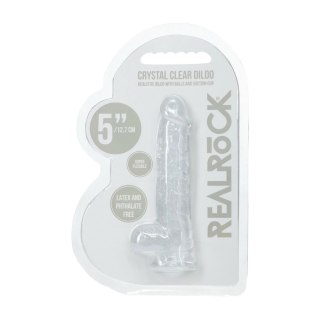 RealRock Crystal Clear model 5, 12,7 cm - przezroczysty, z przyssawką