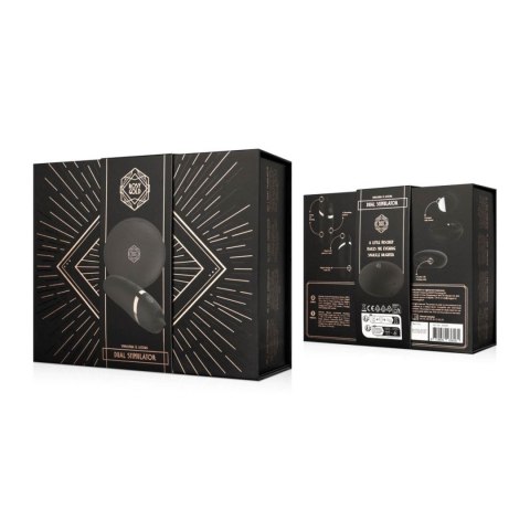 Rosy Gold - Licking Stimulator with Luxury Charging Case - Black