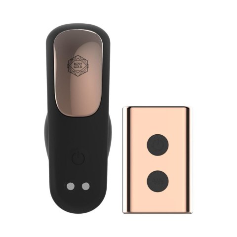 Rosy Gold - Wearable Vibrator with Luxury Charging Case - Black