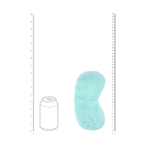 Bijoux Indiscrets Fluffy Mask Powder Blue - miękka maska na oczy