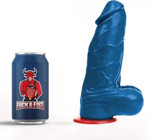 Fuck & Fist Freyr Model M - niebieska anatomiczna forma z przyssawką 20 cm