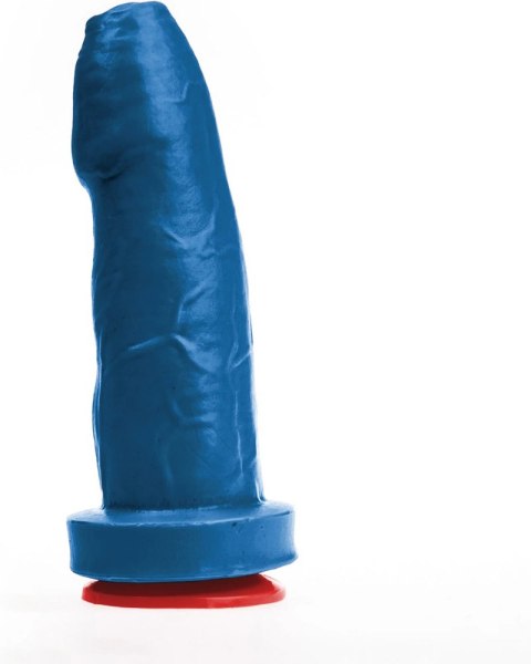 Fuck & Fist Magni Model M - Niebieski anatomiczny model intymny 18 cm z przyssawką