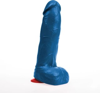 Hoenir L Model Blue - Anatomiczny Przyrząd Intymny z Przyssawką 20 cm