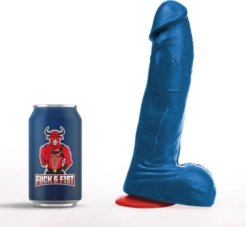 Hoenir L Model Blue - Anatomiczny Przyrząd Intymny z Przyssawką 20 cm