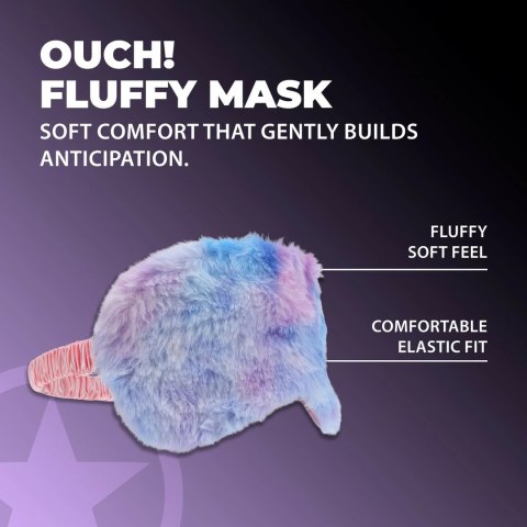 LoversPremium Fluffy Mask Multicolor - miękka opaska sensoryczna