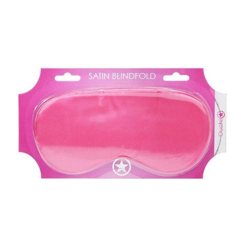 LoversPremium Satin Mask Pink - jedwabista maska na oczy rożowa