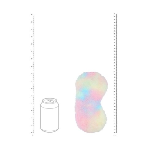 Loving Joy Fluffy Mask Multicolor - miękka maska na oczy z futerkiem