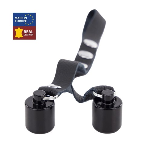 Red Leather Ballstretcher Skorzany z Obciążeniem 2x50g Czarny Regulowany