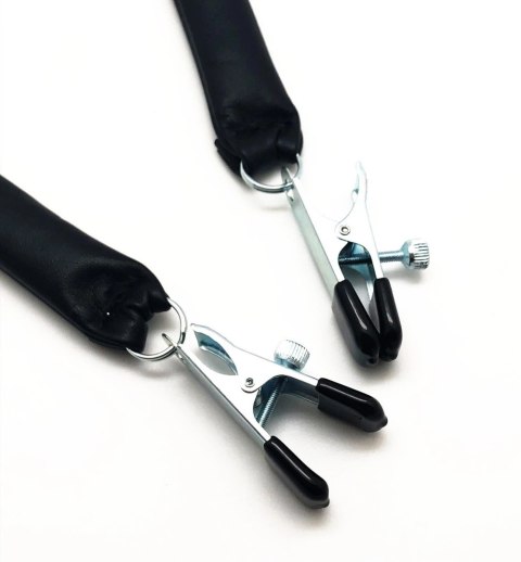 Red Leather Zaciski z Obciążeniem Skorzanym 2x80g Czarny/Srebrny