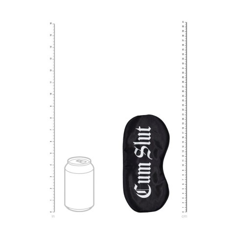 Shots Satinowa Maska na Oczy Black - wygodna opaska elastyczna