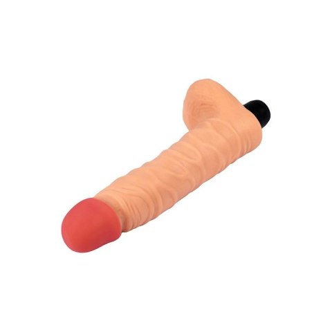 Soft vibrator with testicles 21 cm - The Real Deal