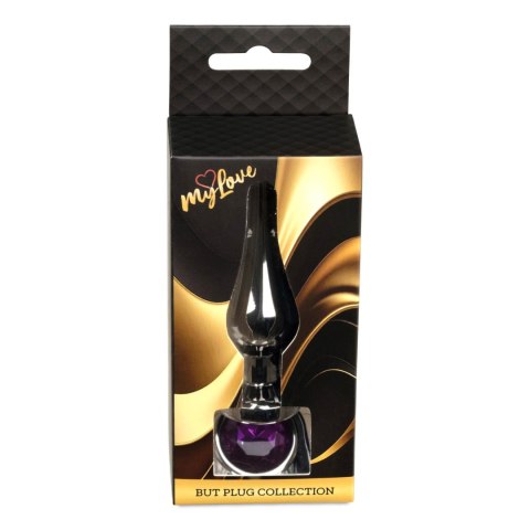MyLove Toys - Jewellery Dark Silver BUTT PLUG- Purple