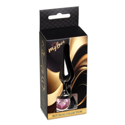 MyLove Toys - Jewellery Dark Silver BUTT PLUG- Rose