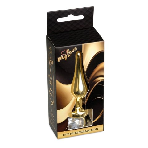 MyLove Toys - Jewellery Gold BUTT PLUG- Clear