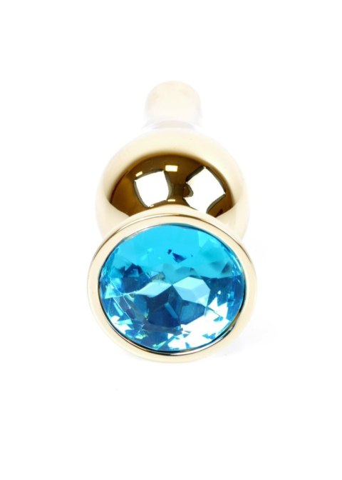 MyLove Toys - Jewellery Gold BUTT PLUG- Light Blue