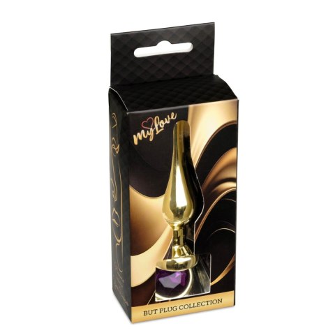 MyLove Toys - Jewellery Gold BUTT PLUG- Purple