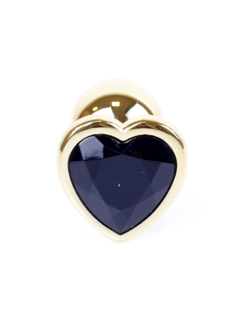 MyLove Toys - Jewellery Gold Heart PLUG- Black