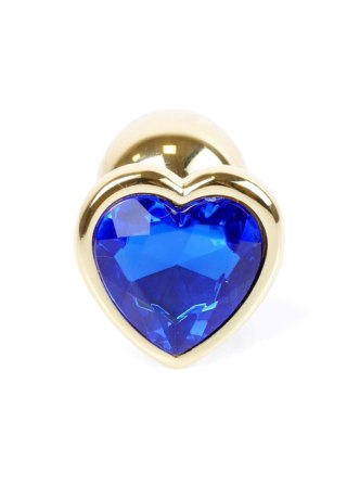 MyLove Toys - Jewellery Gold Heart PLUG- Dark Blue