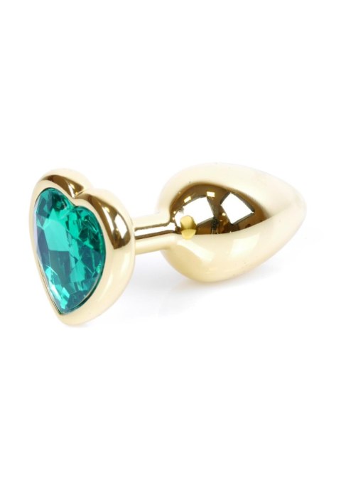 MyLove Toys - Jewellery Gold Heart PLUG- Green