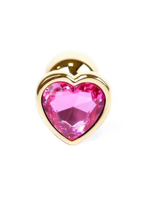 MyLove Toys - Jewellery Gold Heart PLUG- Pink