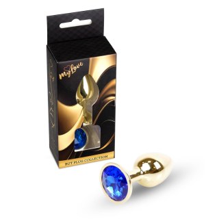 MyLove Toys - Jewellery Gold PLUG- Dark Blue