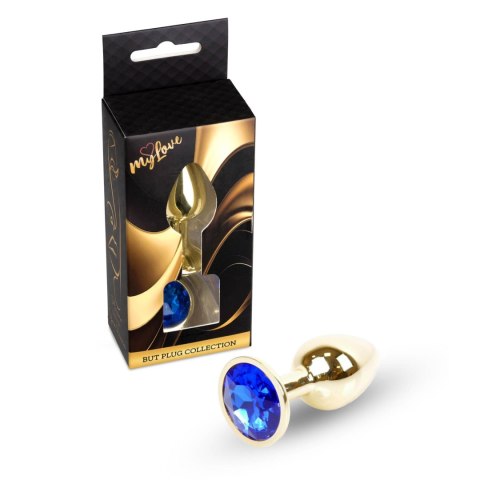 MyLove Toys - Jewellery Gold PLUG- Dark Blue