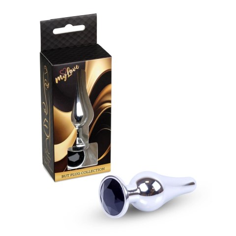 MyLove Toys - Jewellery Silver BUTT PLUG- Black