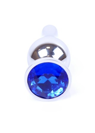 MyLove Toys - Jewellery Silver BUTT PLUG- Dark Blue