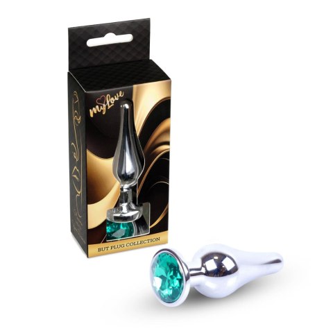 MyLove Toys - Jewellery Silver BUTT PLUG- Green