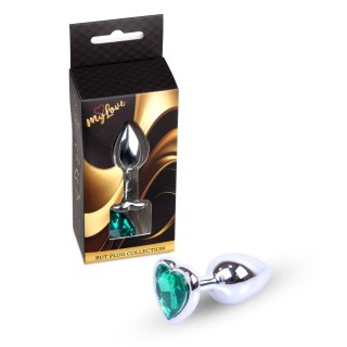 MyLove Toys - Jewellery Silver Heart PLUG- Green