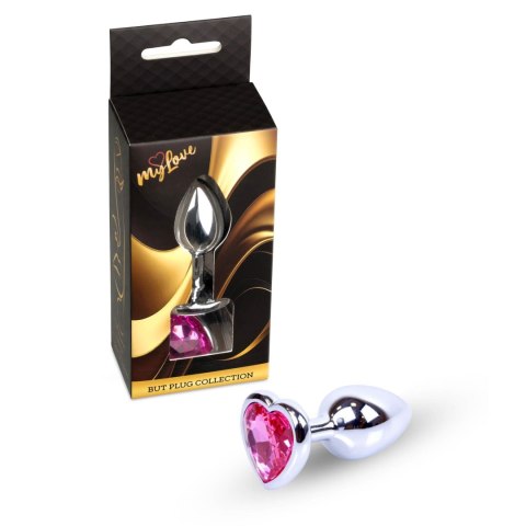MyLove Toys - Jewellery Silver Heart PLUG- Pink