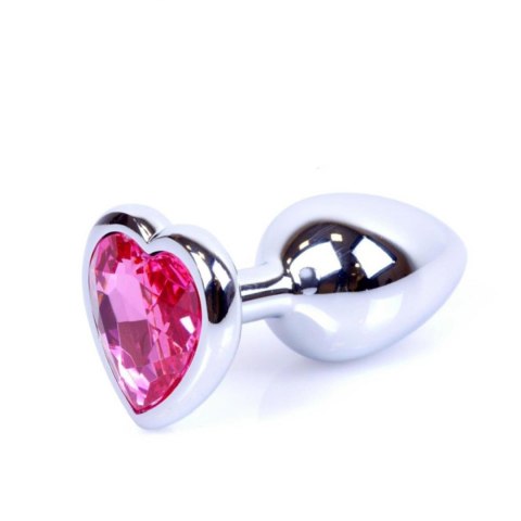 MyLove Toys - Jewellery Silver Heart PLUG- Pink