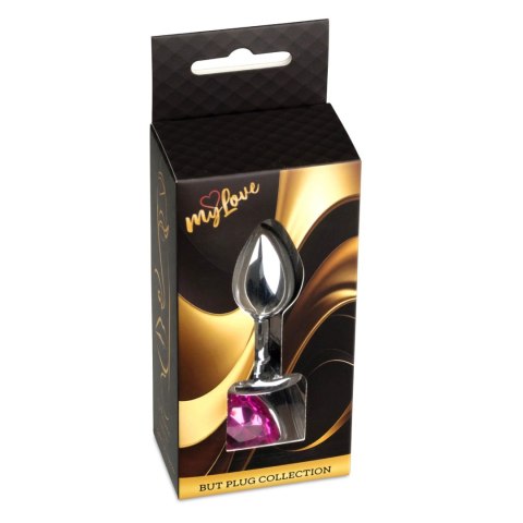 MyLove Toys - Jewellery Silver Heart PLUG- Pink