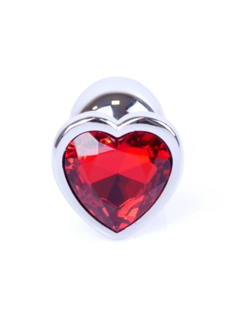 MyLove Toys - Jewellery Silver Heart PLUG- Red