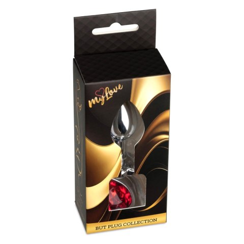 MyLove Toys - Jewellery Silver Heart PLUG- Red