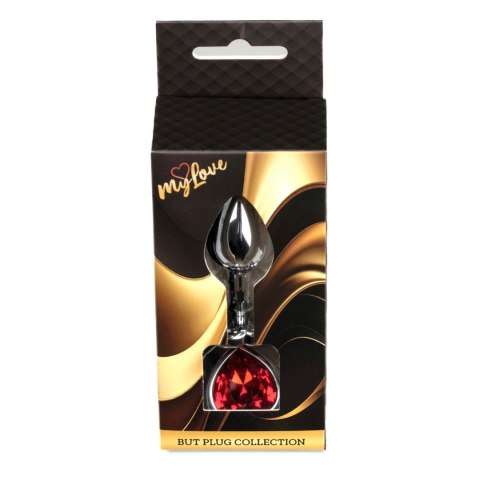 MyLove Toys - Jewellery Silver Heart PLUG- Red