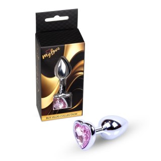 MyLove Toys - Jewellery Silver Heart PLUG- Rose