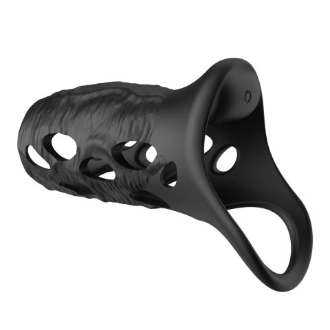 Crushious Batiatus model z wibracjami, silikonowy pierścień czarny 12 cm