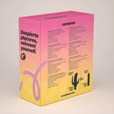 Crushious Romanov Model Classic z Wymienną Nakładką Silikonową Czarny/Złoty