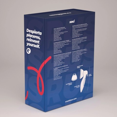 Crushious Saci Red - wielofunkcyjny stymulator z przyssawkami