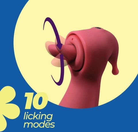 Crushious Saci Red - wielofunkcyjny stymulator z przyssawkami