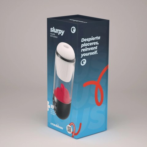 Crushious Slurpy 2w1 Lick & Vibro System Transparentny 22 cm