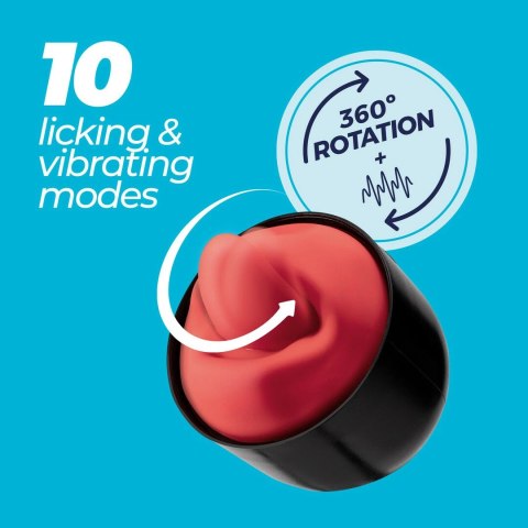 Crushious Slurpy 2w1 Lick & Vibro System Transparentny 22 cm